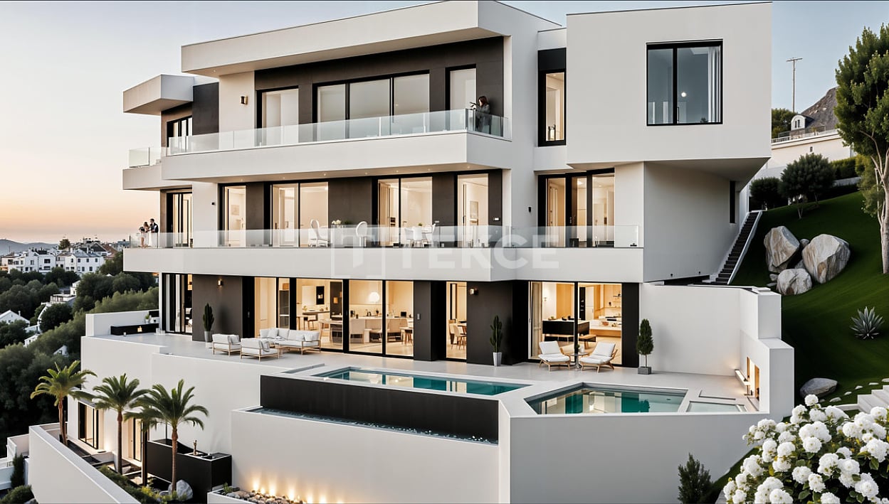 Poolside Villa with Panoramic Golf Views in Mijas
