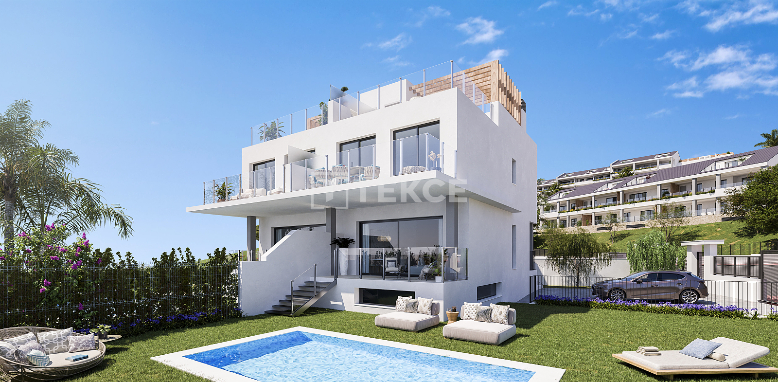 Semi-Detached Villas with Panoramic Sea Views in Torremuelle
