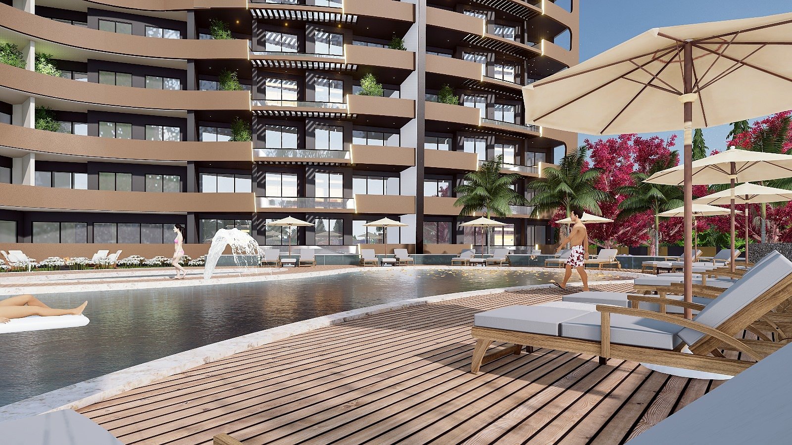 2 bedroom apartment 95 m² Kalekoey, Turkey