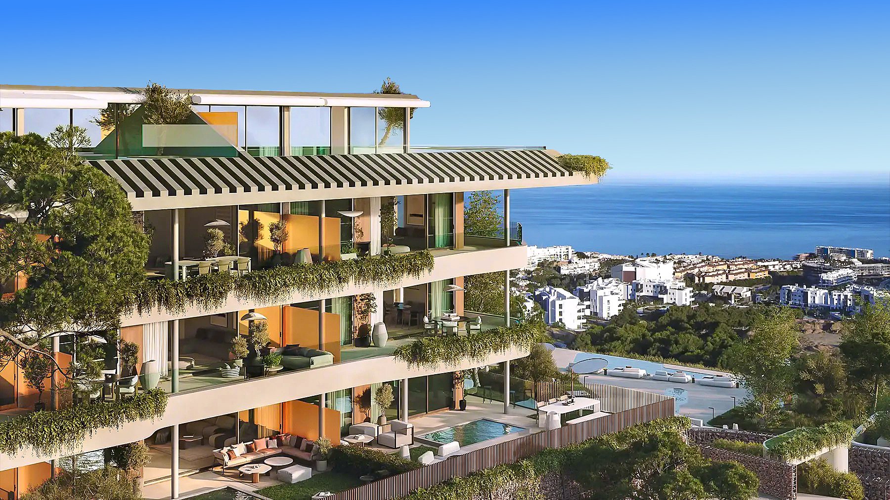Fuengirola’da Panoramik Manzaralı Şık Daireler