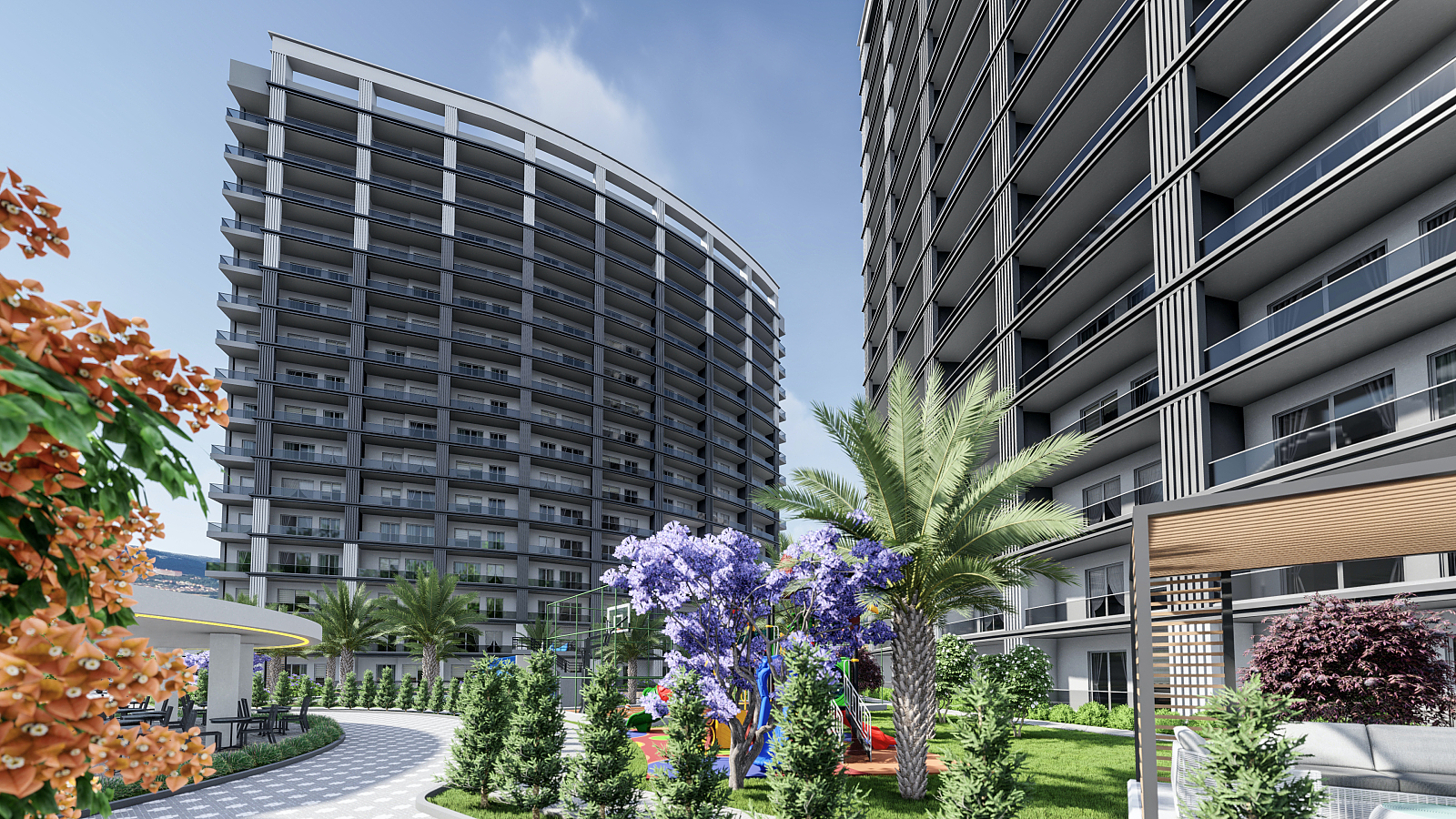 Chic Flats in a Newly-Built Complex in Tömük Mersin