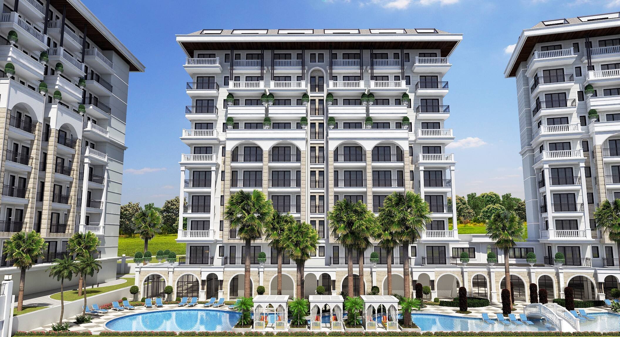 2 bedroom apartment 97 m² Alanya, Turkey