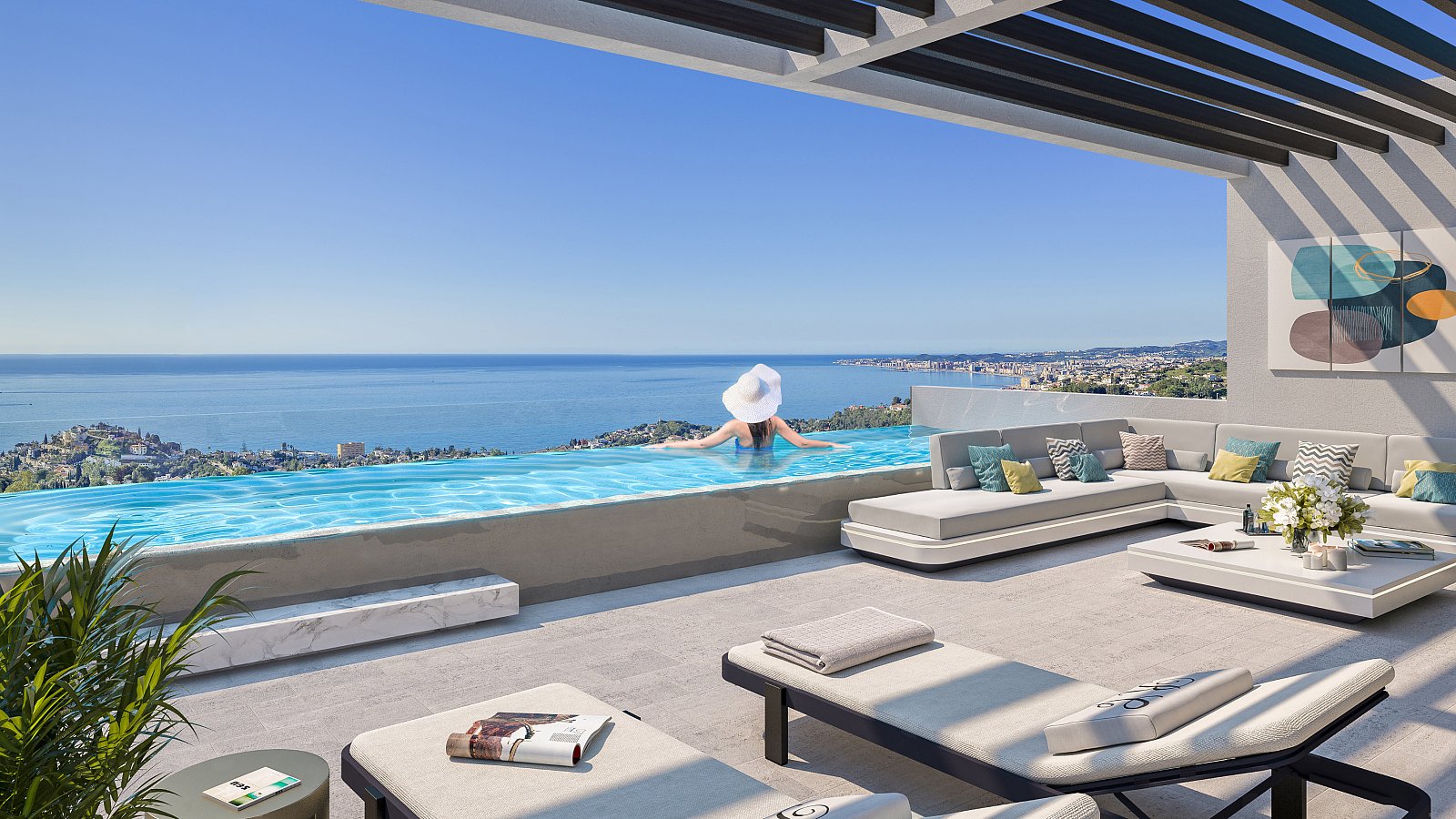 Costa del Sol Benalmadena'da Deniz Manzaralı Şık Villalar