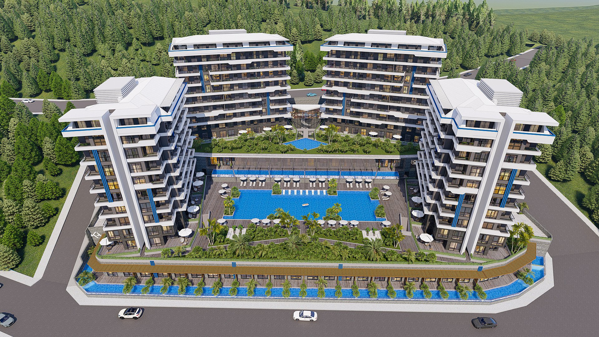 2 bedroom apartment 155 m² Okurcalar, Turkey