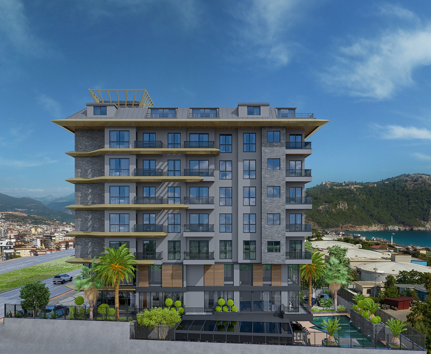 2 bedroom apartment 73 m² Alanya, Turkey