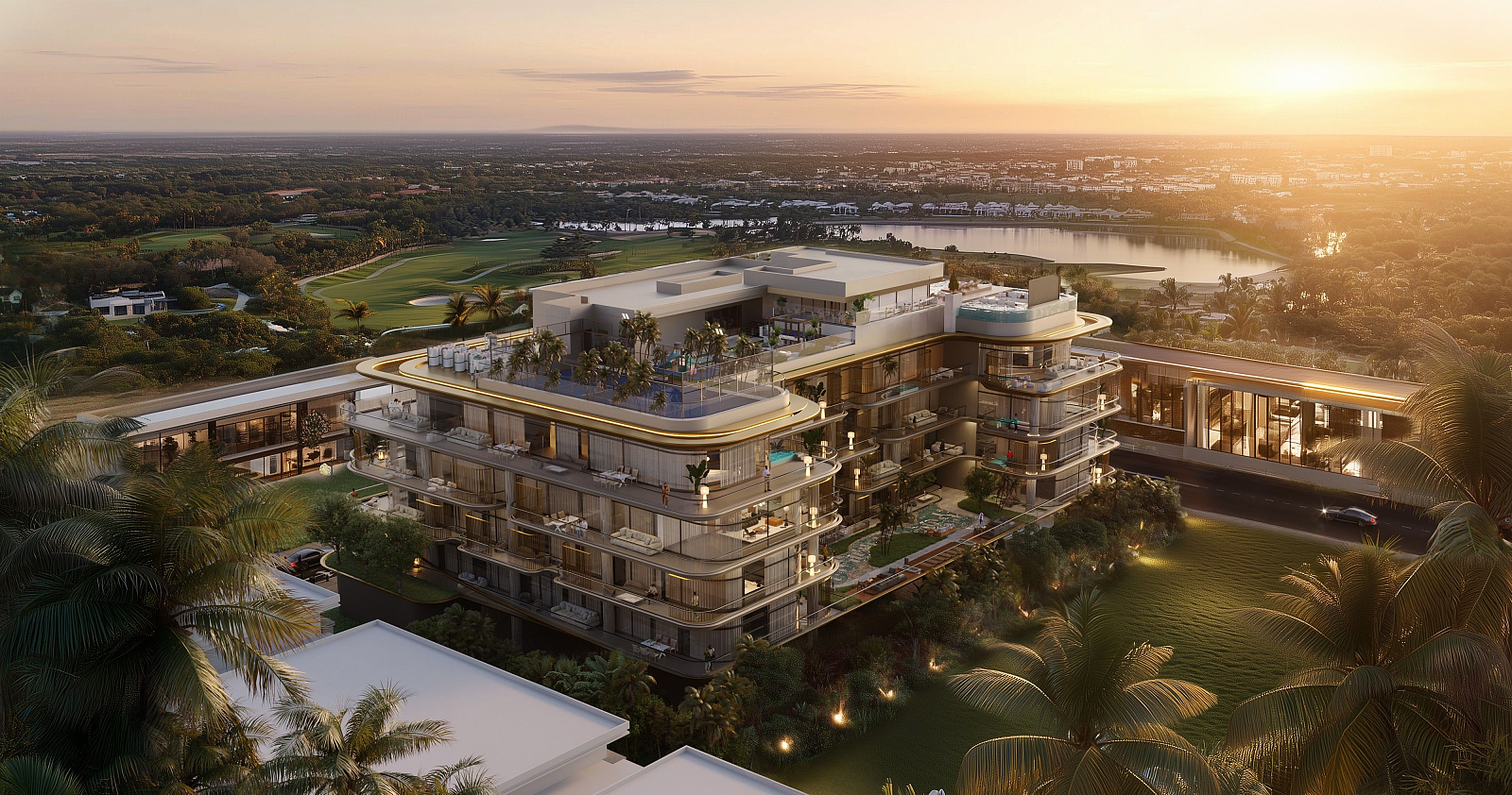 Image showcasing Luxury Golf and Lake View Apartments in Meydan Dubai
