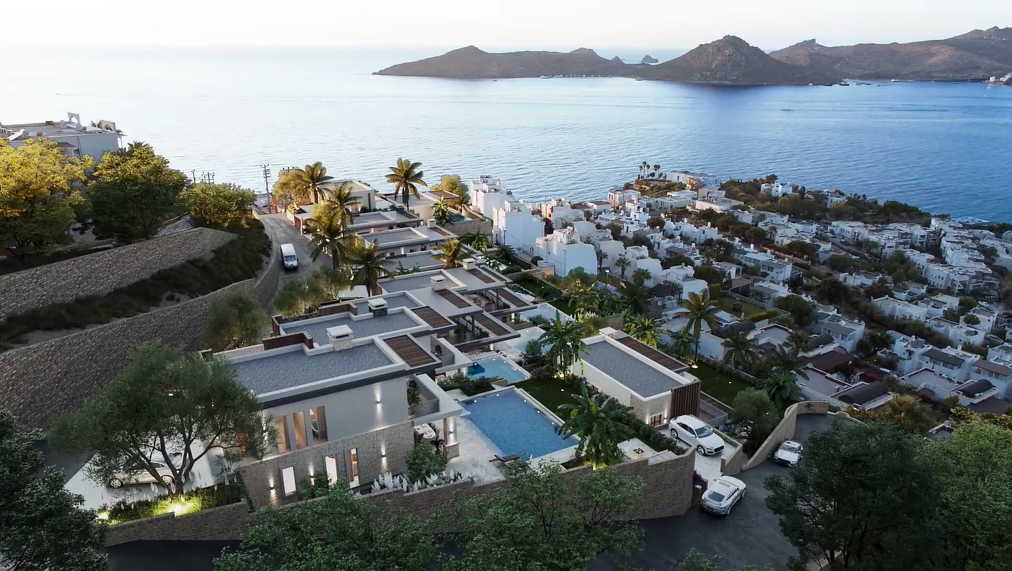 Bodrum'da Yalıkavak Marina Manzaralı Müstakil Villalar