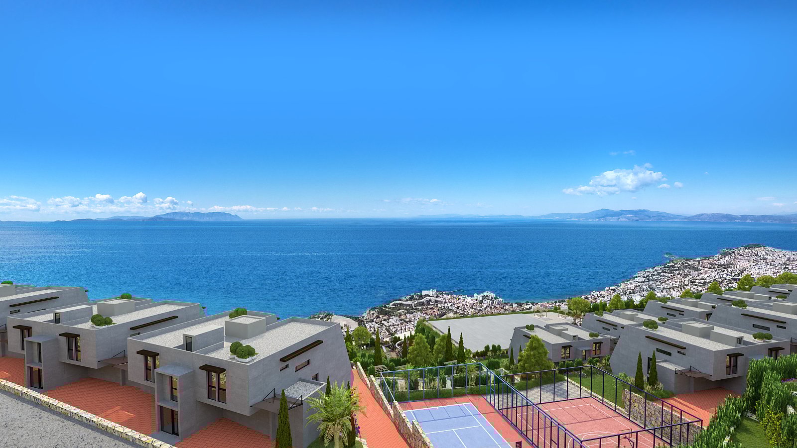 Kuşadası'nda Kapanmaz Deniz Manzaralı Sitede Daireler