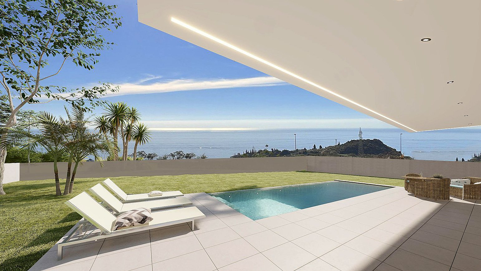 Benalmadena'da Eşsiz Panoramik Deniz Manzası ile Geniş Villa