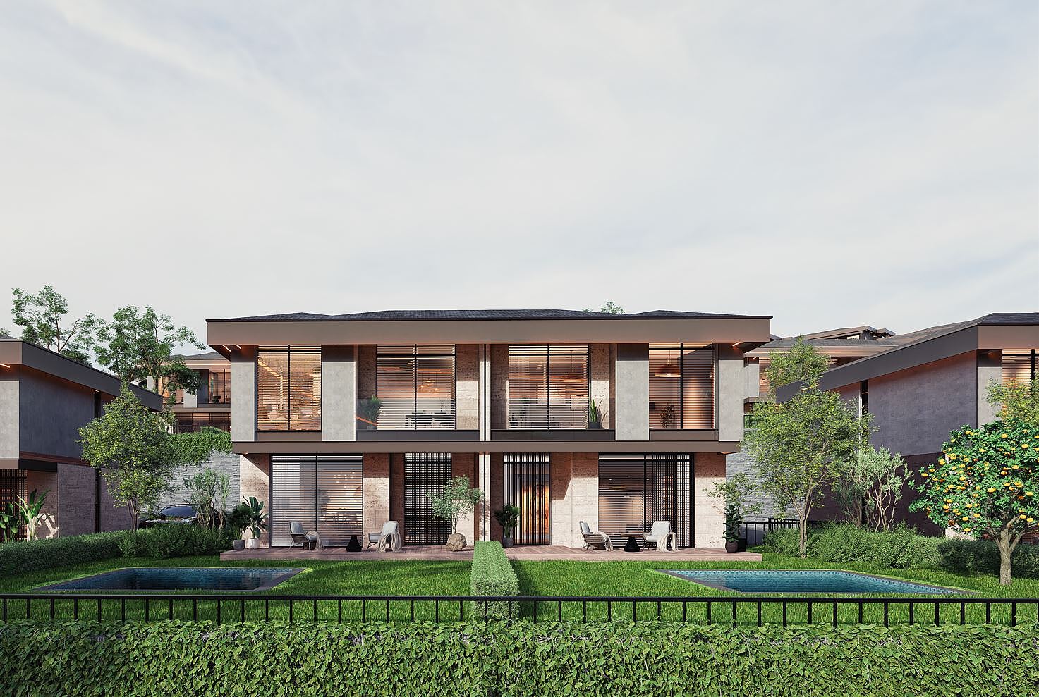 Semi-detached Villas with Pool in Nature in Muğla Milas