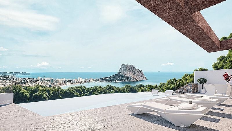 Calpe’de Deniz Manzaralı Görkemli Lüks Villa