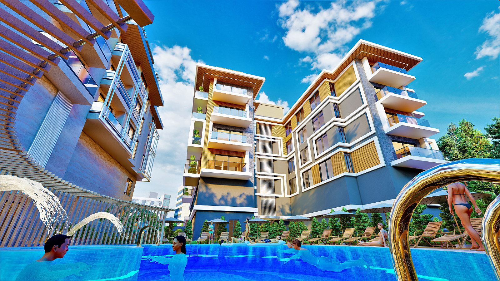 1 bedroom apartment 57 m² Alanya, Turkey