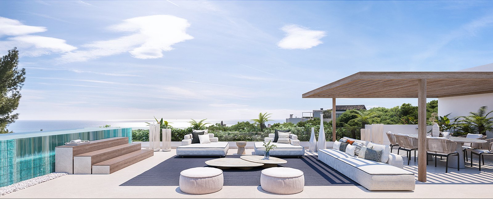 Marbella'da Deniz Manzaralı Zengin Özellikli Lüks Villalar