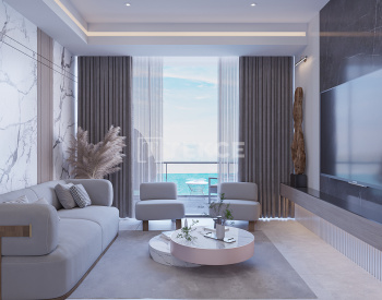 Kıbrıs İskele'de Plaja Yakın Otel Konseptli Sitede Daireler 23