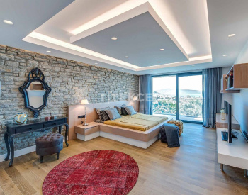 Vista Al Castillo Y Piscina Privada Villas Independientes En Bodrum 8