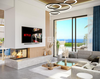 Kuzey Kıbrıs Lefke'de Kapanmaz Deniz Manzaralı Akıllı Villalar 5