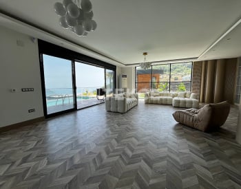 Villor Med Panoramautsikt Över Havet Och Staden I Alanya Turkiet 8
