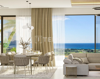 Kuzey Kıbrıs Lefke'de Kapanmaz Deniz Manzaralı Akıllı Villalar 6