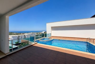 Casa Independiente Con Vistas Al Mar Y Piscina En Alanya Kargıcak 1