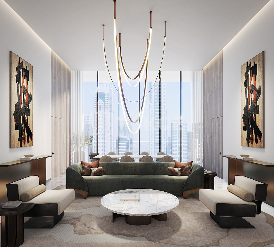 迪拜港海景水岸公寓1室1厅