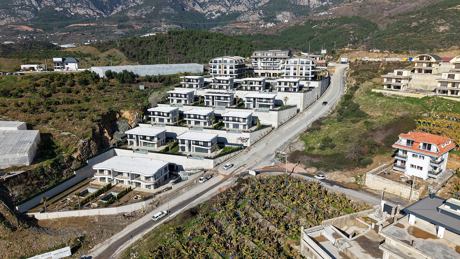 Piso en edificio nuevo Apartamentos con vistas panorámicas a la ciudad en Kargıcak Alanya