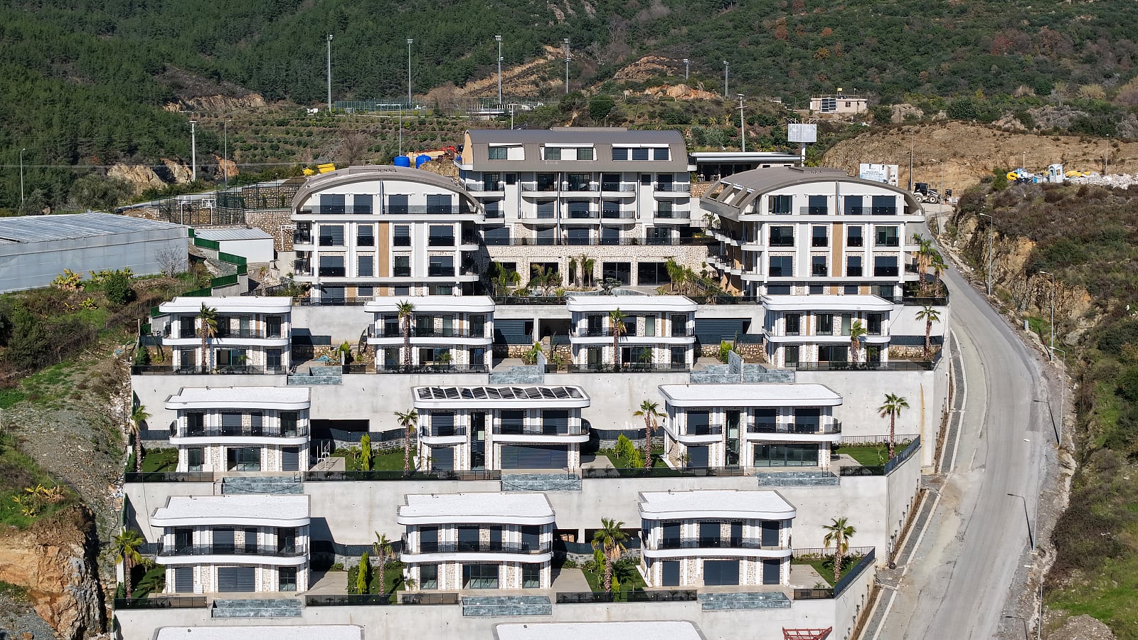 Piso en edificio nuevo Apartamentos con vistas panorámicas a la ciudad en Kargıcak Alanya