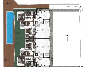 Kuşadası'nda Havuzlu ve Deniz Manzaralı Sitede Daireler 49