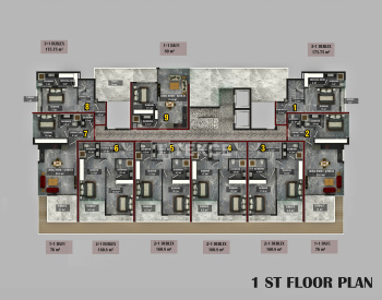 Apartamenty Z Widokiem Na Morze I Wspólnym Basenem W Alanyi Kestel 28