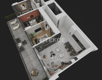 Kıbrıs İskele'de Plaja Yakın Otel Konseptli Sitede Daireler 39