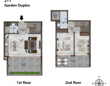 Ready to Move Seaview Apartments in Alanya Kargıcak 30