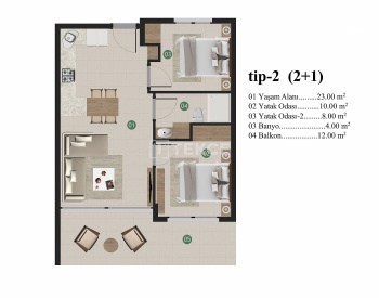 Apartamentos Con Vistas Al Mar En Un Complejo En Dörttepe 38