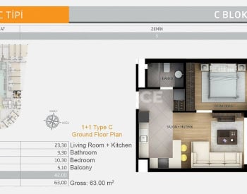 Apartments with Closed Swimming Pool in Istanbul Esenyurt 21