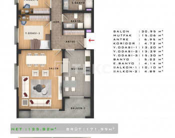 Immobiliers Spacieux Avec Salle De Bains Attenantes À Istanbul 30
