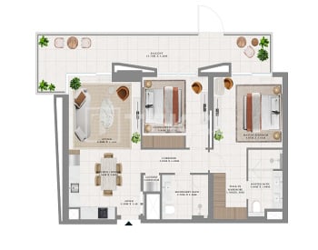 Lägenheter Med Utsikt Över Stad Och Golfbana I Dubai Hills Estate 7