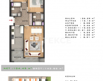 Immobiliers Spacieux Avec Salle De Bains Attenantes À Istanbul 27