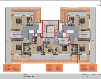 Chique Appartementen In Een Complex Met Zwembad In Oba Alanya 27