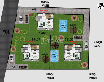 Villor Med Panoramautsikt Over Staden Och Pool I Alanya 40