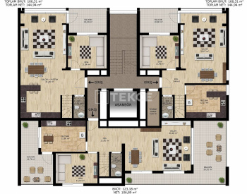 Sea View Duplex Apartments with Pool in Bursa Mudanya 6