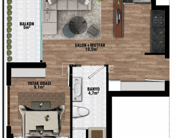 Appartementen Met Slimme Thuis Systemen In Complex In Aksu Antalya 29