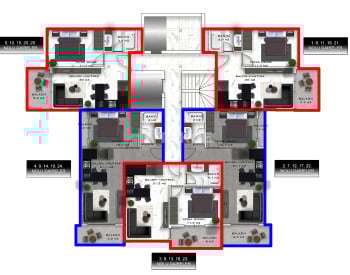 Apartamento Con Vistas Al Mar En Un Complejo De Lujo En Alanya 19
