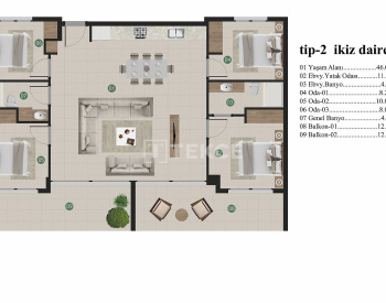 Apartamentos Con Vistas Al Mar En Un Complejo En Dörttepe 39