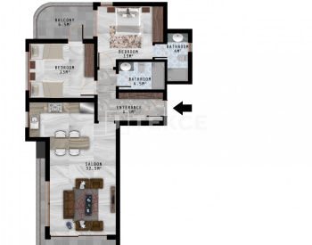 Ready to Move Seaview Apartments in Alanya Kargıcak 39