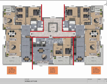 Chique Appartementen In Een Complex Met Zwembad In Oba Alanya 25