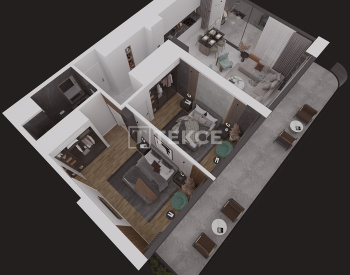 Kıbrıs İskele'de Plaja Yakın Otel Konseptli Sitede Daireler 36