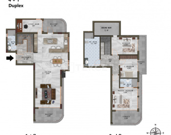 Ready to Move Seaview Apartments in Alanya Kargıcak 38