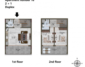 Ready to Move Seaview Apartments in Alanya Kargıcak 36