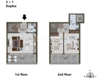Ready to Move Seaview Apartments in Alanya Kargıcak 35