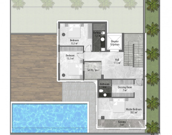 Villas Independientes Con Vistas Al Mar Y Al Castillo En Bektaş Alanya 18