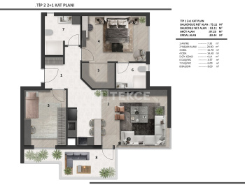 Spacious Flats with En-suite Bathrooms in Aksu Antalya 21