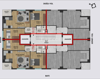 Appartements Flambant Neufs À Muratpaşa, À 1,6 Km Du Centre Commercial 26